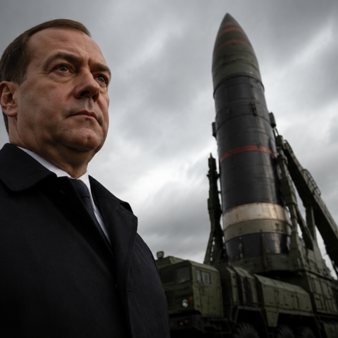 Medvedev dreigt Europa met raket Sarmat na geslaagde proef ‘Nu zijn jullie ons allen naderbij’