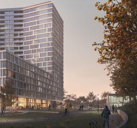ING financiert herontwikkeling van UWV-locatie Nijmegen met 450 woningen en commerciële ruimtes