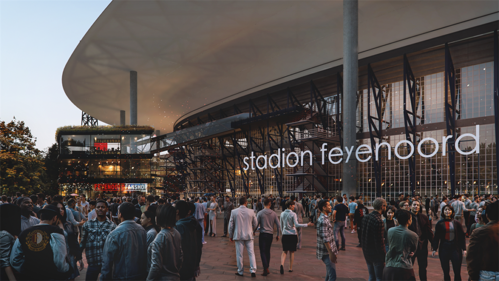 Plannen voor vernieuwde Kuip omvatten 58.000 zitplaatsen en vitalisatie van stadionomgeving