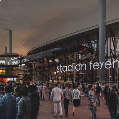 Plannen voor vernieuwde Kuip omvatten 58.000 zitplaatsen en vitalisatie van stadionomgeving