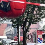 Audi gezien wegvliegend van explosie die sportschool in Amsterdam verwoestte, minstens 7 gewonden