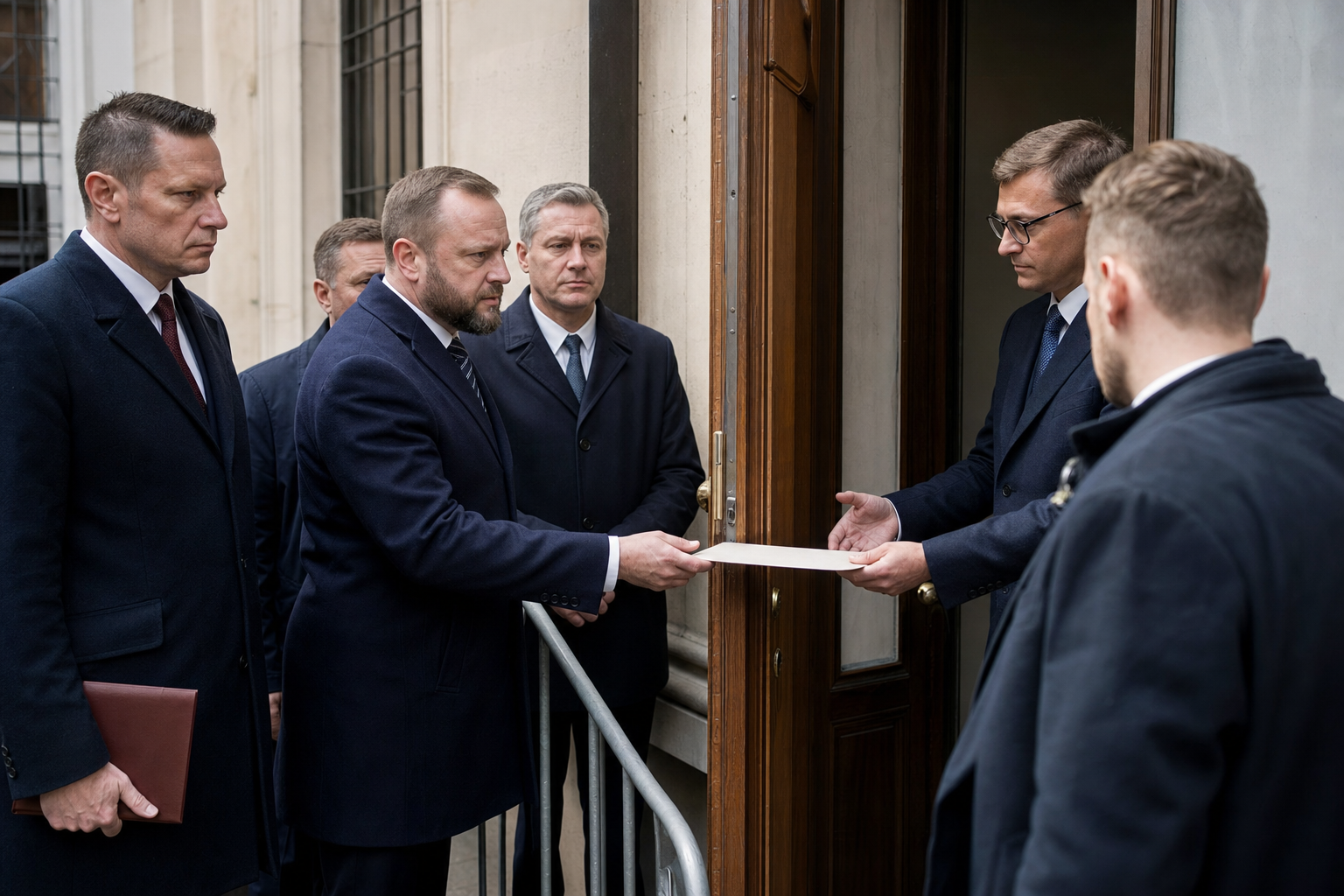 Poolse extreemrechtse politici overhandigen pro-Russische brief bij ambassadebezoek