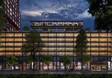 BinckPARK in Den Haag: nieuwe parkeergarage met groen dak en woningen in ontwikkeling