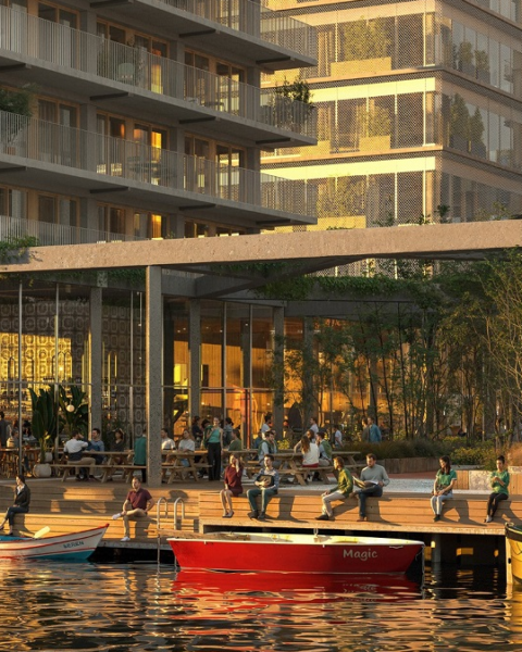 Bouw mixed-use-project De Teunis in Amsterdam van start met 48 huurappartementen en 3.000 m² kantoren