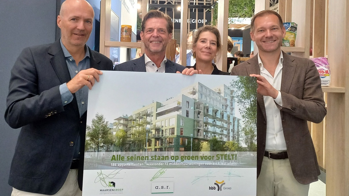 HBB Groep en Maarsen Groep starten bouw van Stelt in Amsterdam met 72 middenhuurwoningen