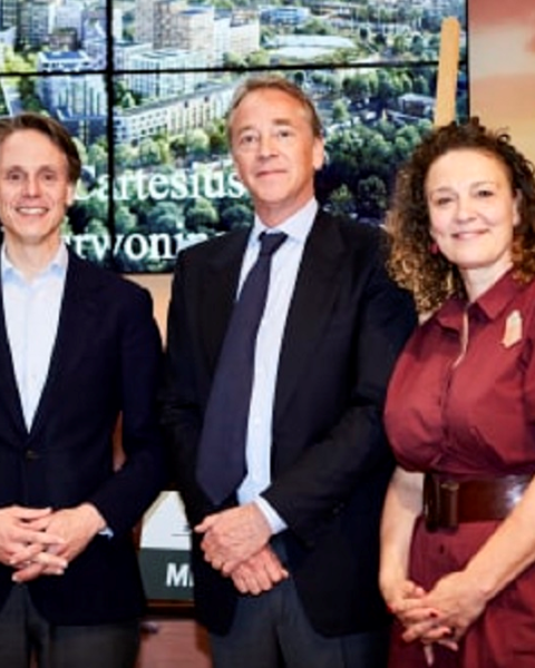 Portaal ondertekent overeenkomst voor 130 sociale huurwoningen in Cartesius, Utrecht