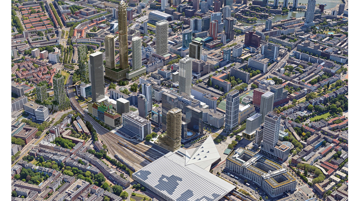 Rotterdam Central District krijgt nieuwe uitstraling door miljardeninvesteringen en diverse projecten