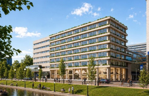 Schroders Capital start herontwikkeling van kantoorgebouw Singel 55 in Utrecht, oplevering in 2028