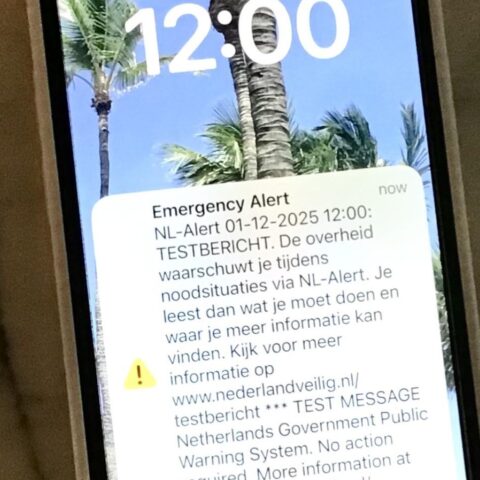 Test van het nationale NL Alert-waarschuwingssysteem vandaag om 12:00 uur