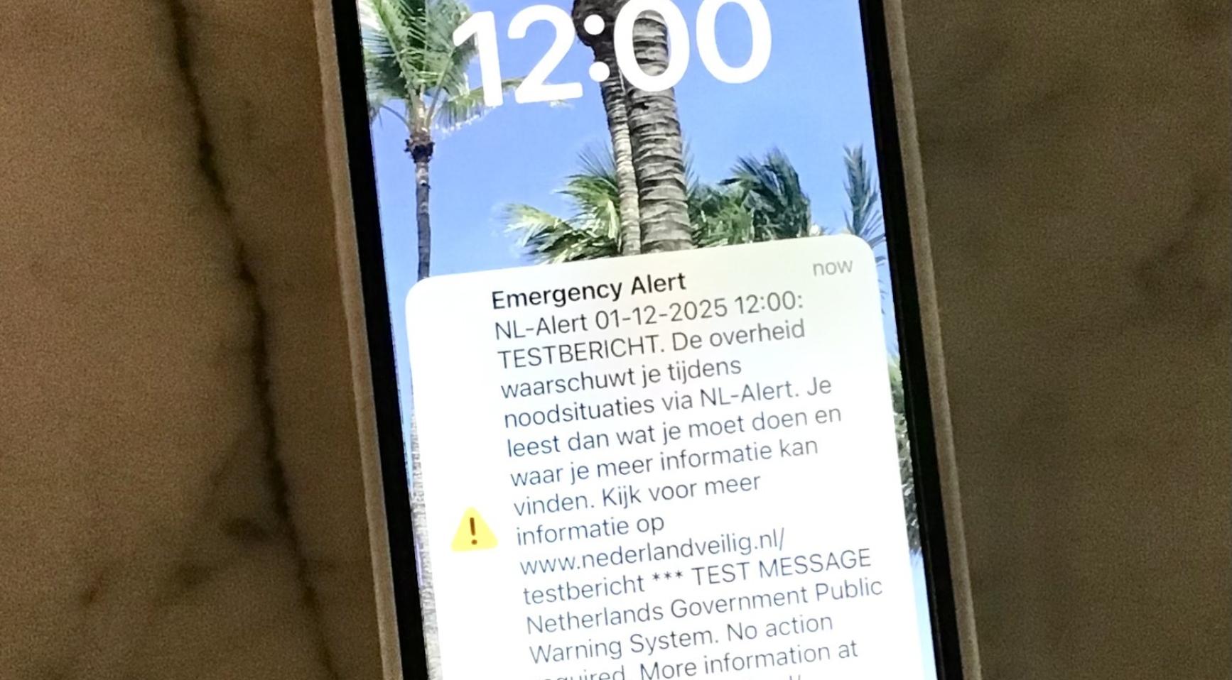 Test van het nationale NL Alert-waarschuwingssysteem vandaag om 12:00 uur