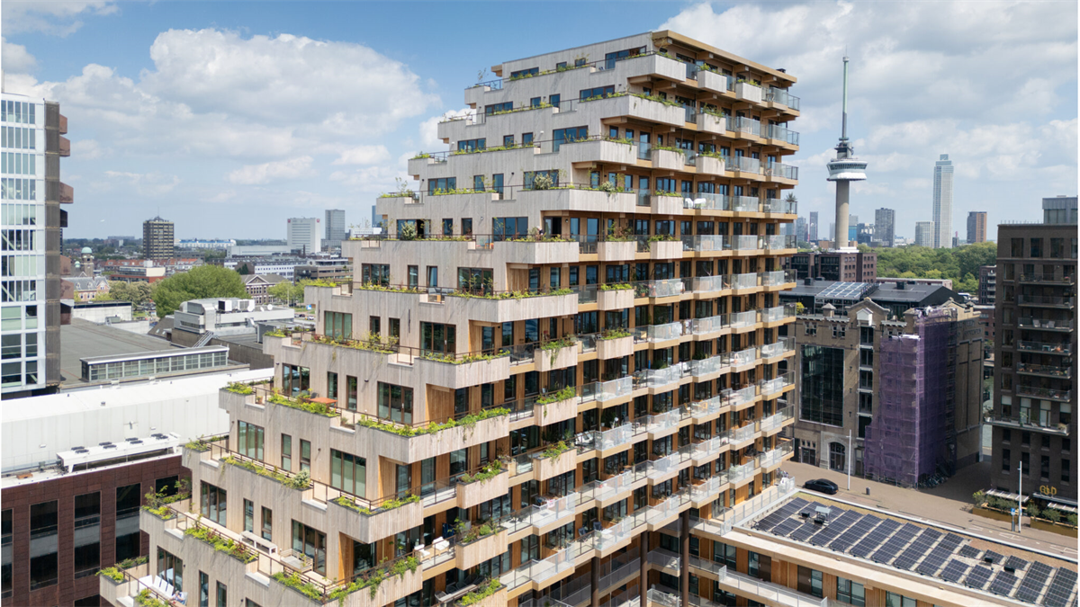 Vakjury erkent woongebouw Sawa als voorbeeld van toekomstbestendige architectuur in Rotterdam