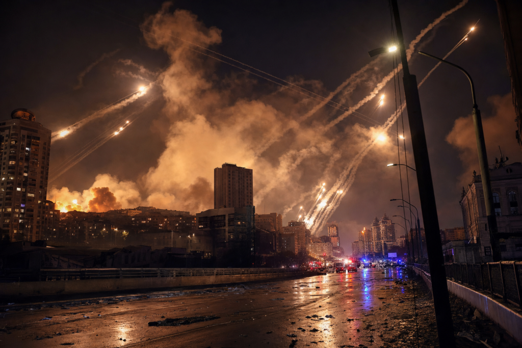 Rusland bombardeert Kyiv met 570 raketten en drones, minstens 13 doden en tientallen gewonden