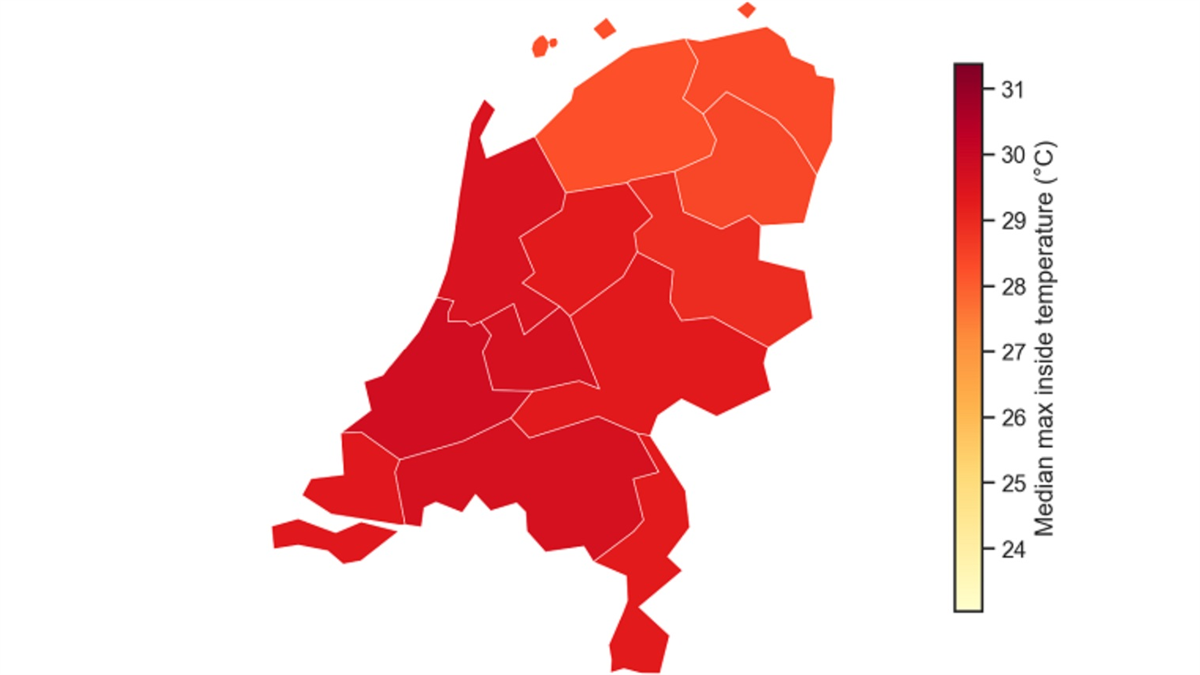 98% van Nederlandse woningen overschrijdt 25°C tijdens recente hittegolf