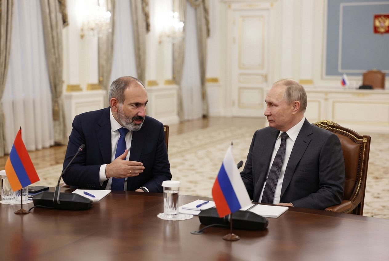 Pashinyan eist van Poetin opheffing handelsbeperkingen en bespreekt EU-referendum