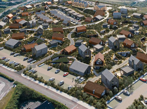 Bouwproject Pettemer Duynen stopgezet door betalingsgeschil met aannemer Tuin