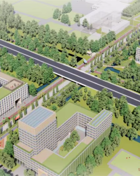 Delft bouwt 2.100 extra studentenwoningen nabij sportcluster aan de Kruithuisweg