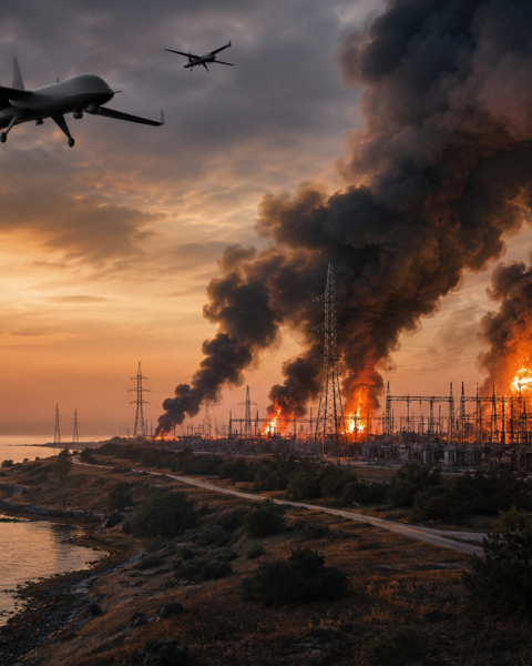 Oekraïense drones schakelen zestien energieknooppunten op de Krim uit