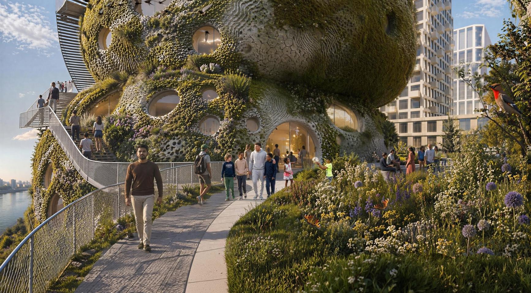 Groot vegetatiecomplex met hotel en expositieruimten gepland voor Rotterdam Zuid