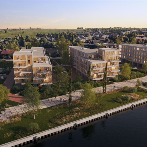 Samenwerkingsovereenkomst voor 85 appartementen aan de rivier in Alblasserdam