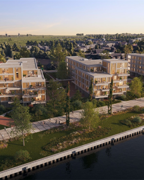 Samenwerkingsovereenkomst voor 85 appartementen aan de rivier in Alblasserdam