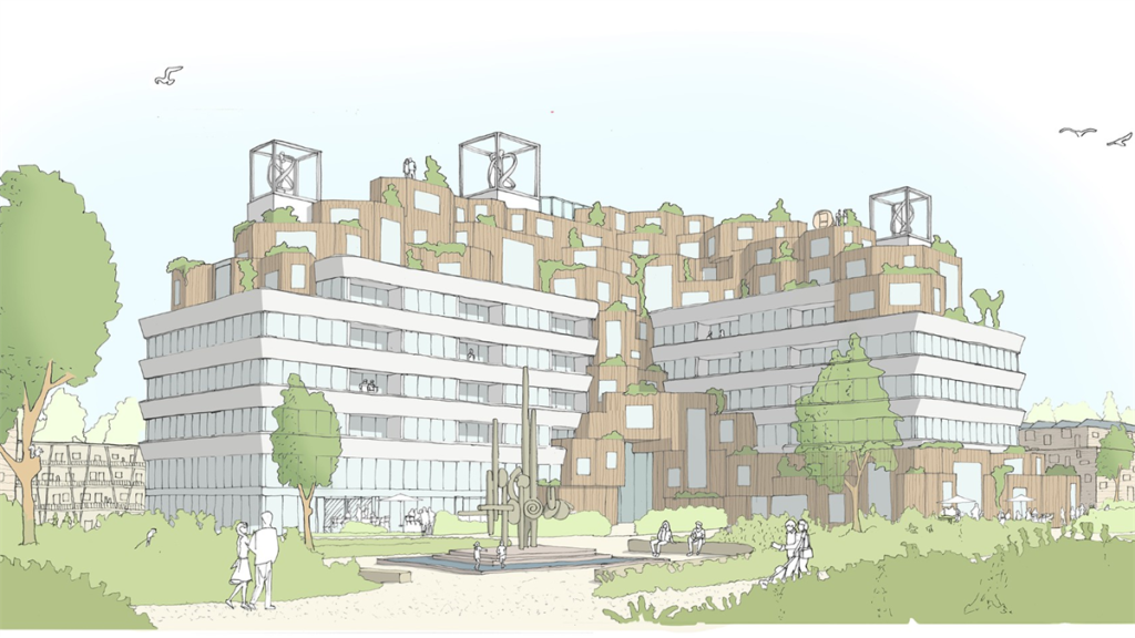Transformatie van DSM-kantoor in Heerlen naar Hof van Eik voltooid eind 2025