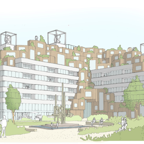 Transformatie van DSM-kantoor in Heerlen naar Hof van Eik voltooid eind 2025