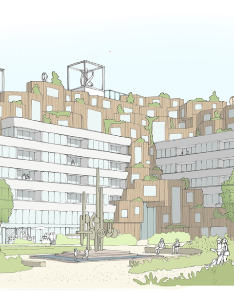 Transformatie van DSM-kantoor in Heerlen naar Hof van Eik voltooid eind 2025