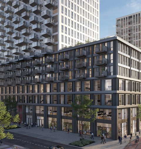 VORM en Waal leveren One Milky Way op in Haagse Binckhorst met 253 woningen en commerciële ruimten