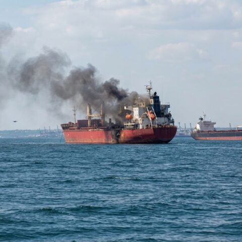 Russische drones raken Duits en Guinee-Bissaus schip bij Odesa