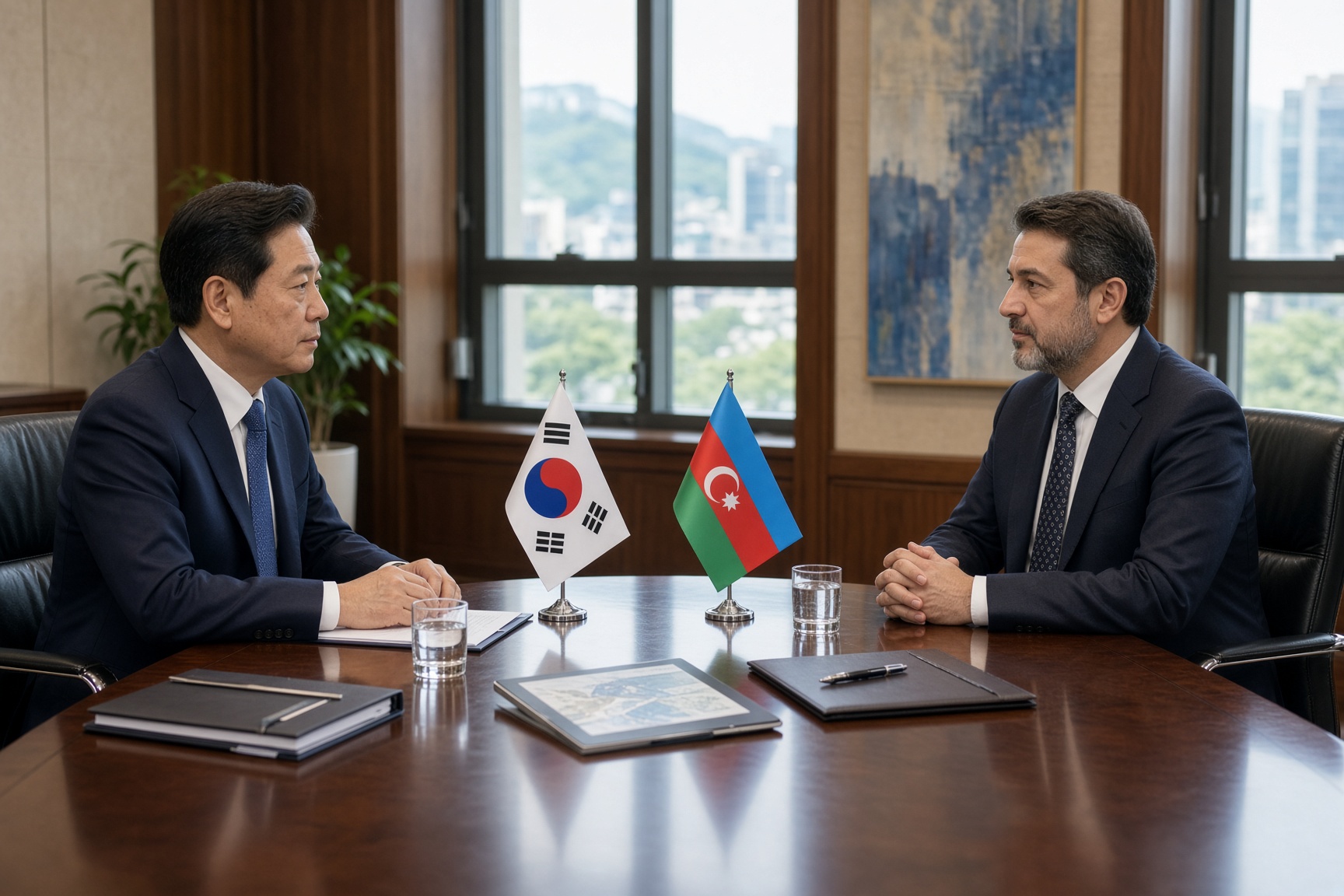 Zuid-Korea en Azerbeidzjan verdiepen samenwerking in infrastructuur, energie en ontmijning
