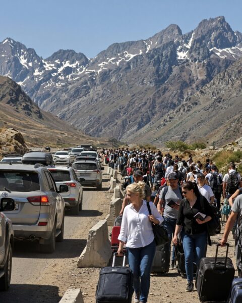Meer dan 113.000 Russen steken grens naar Georgië over uit vrees voor mobilisatie