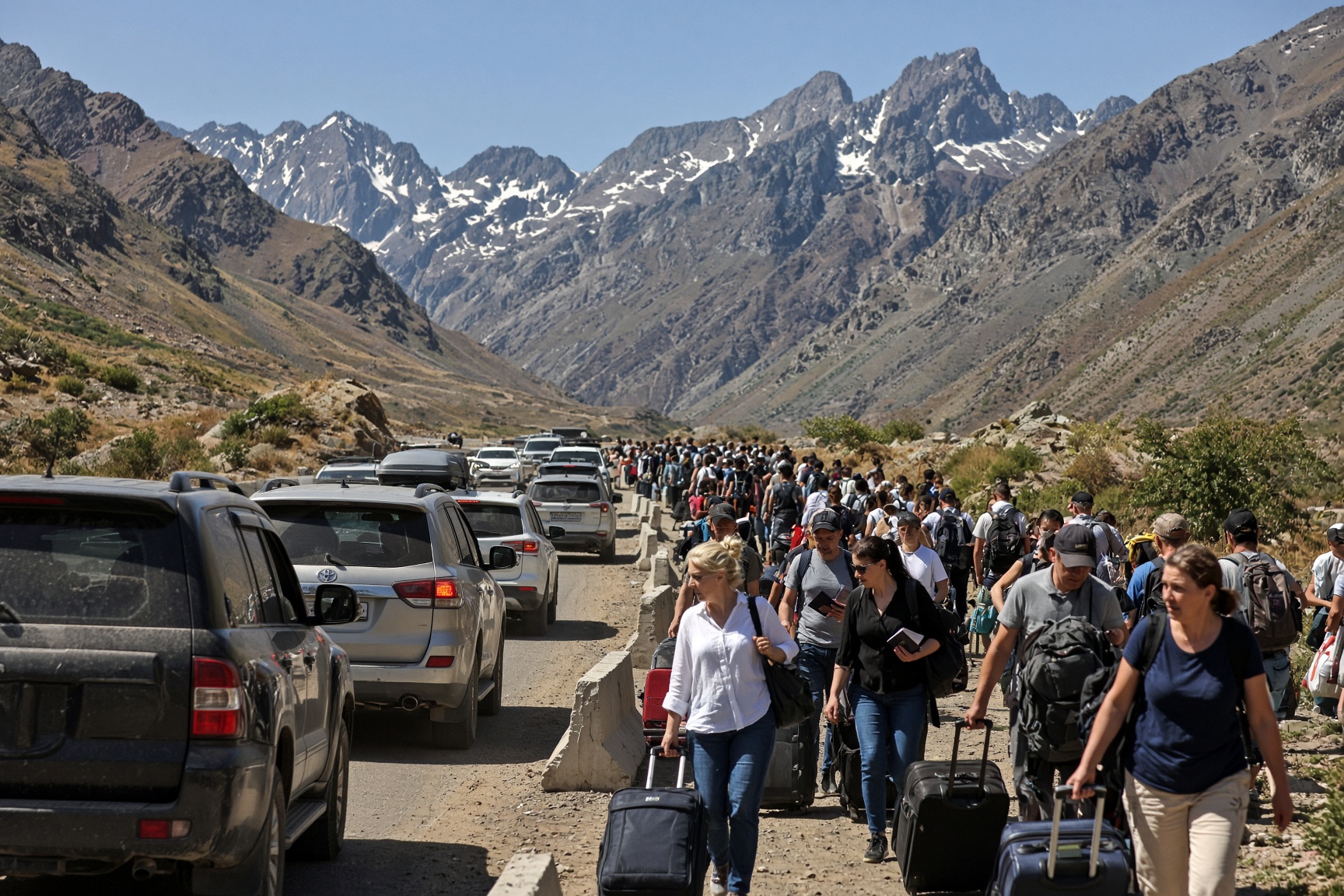 Meer dan 113.000 Russen steken grens naar Georgië over uit vrees voor mobilisatie
