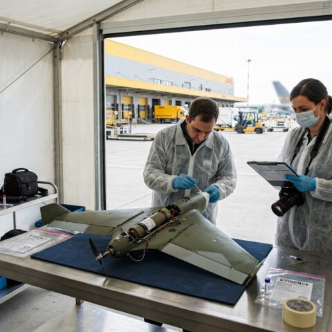 Onderzoek linkt drone op luchthaven Leipzig aan Russische sabotagecampagne