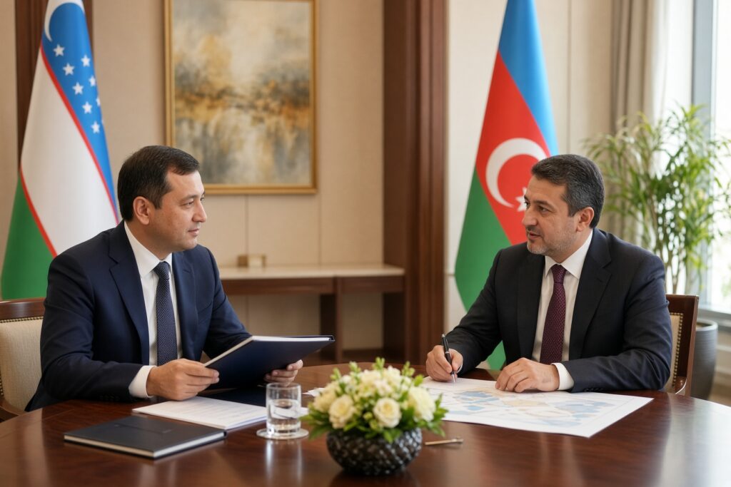 Oezbekistan en Azerbeidzjan willen handelsomzet verhogen tot 1 miljard dollar