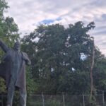 9-meter hoge Lenin-beeld verhuisd naar andere plaats in Groningen