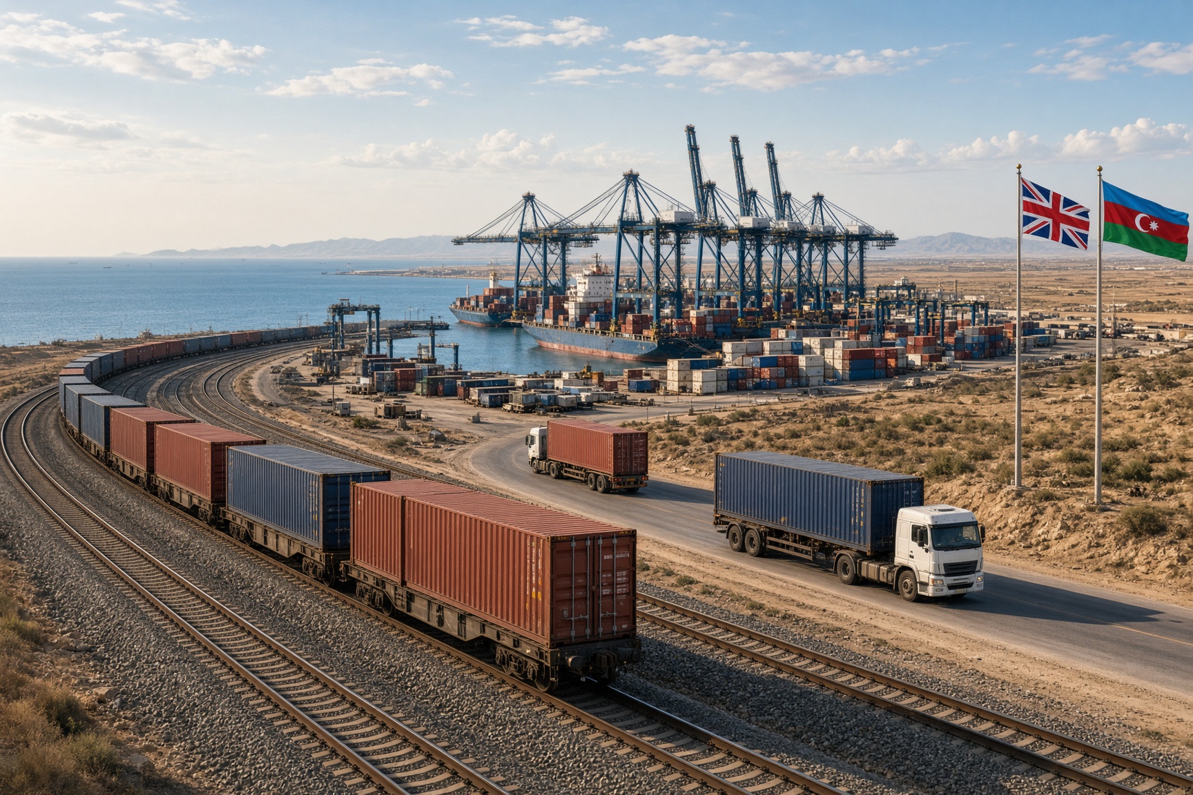 Londen wil Britse expertise en geld inzetten voor Azerbeidzjaanse Middencorridor