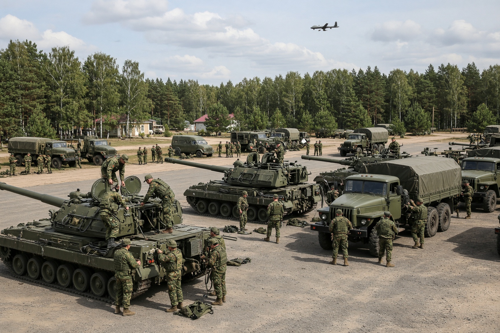 Wit-Rusland kondigt gereedheidscontrole aan van leger en veiligheidsdiensten