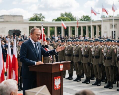Tusk waarschuwt voor Poolse veiligheidsrisico’s door blokkade van defensie-uitgaven
