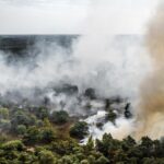 Bosbrand in Limburg groeit snel en zal lang nodig hebben om te doven