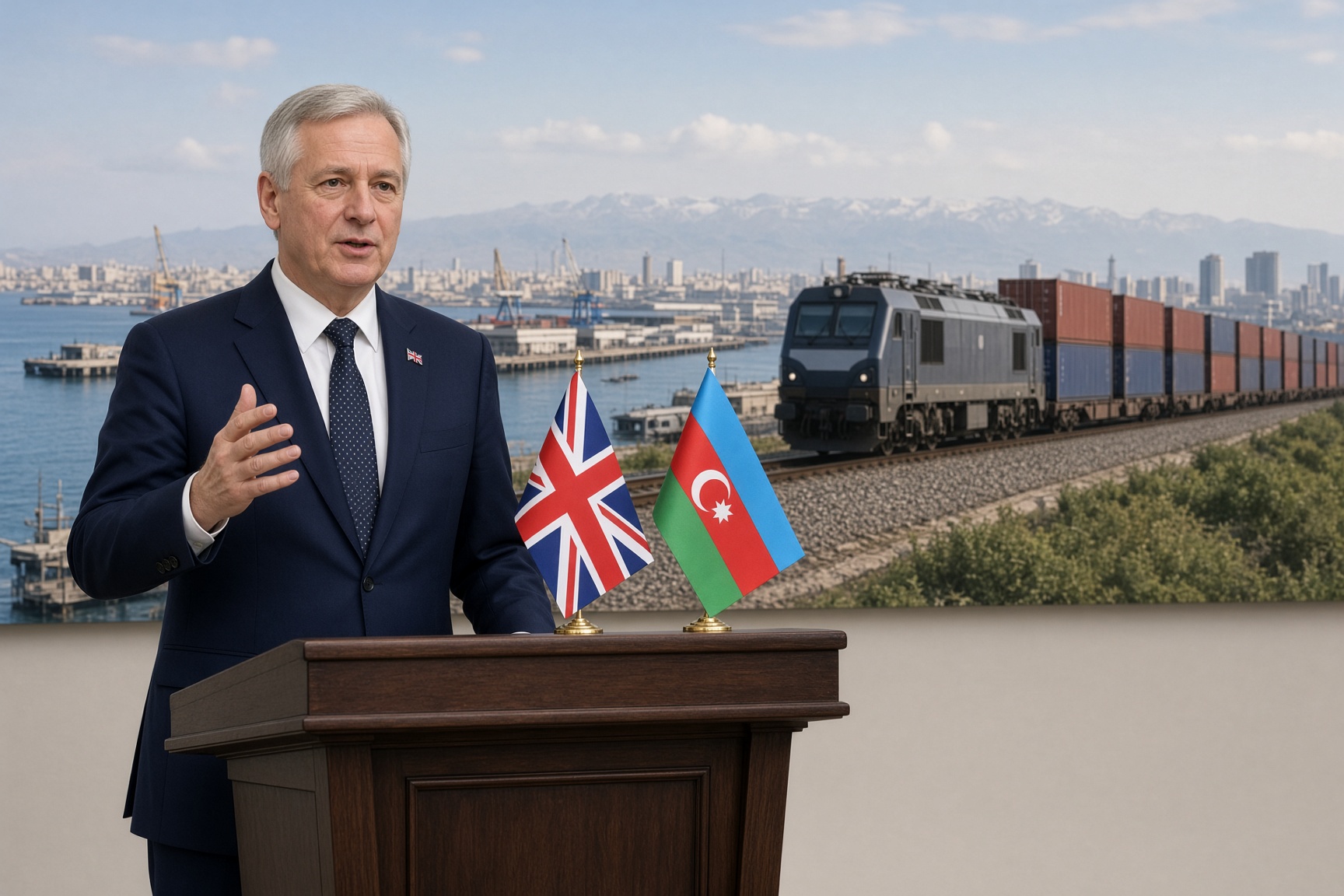 Londen steunt Azerbeidzjaans project voor de Middle Corridor met investeringen