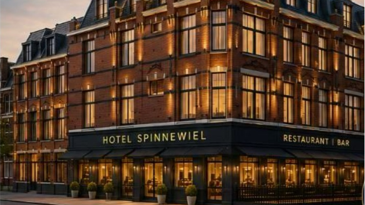 Hotel Spinnewiel in Den Haag ondergaat volledige renovatie en uitbreiding met nieuwe horecafaciliteiten