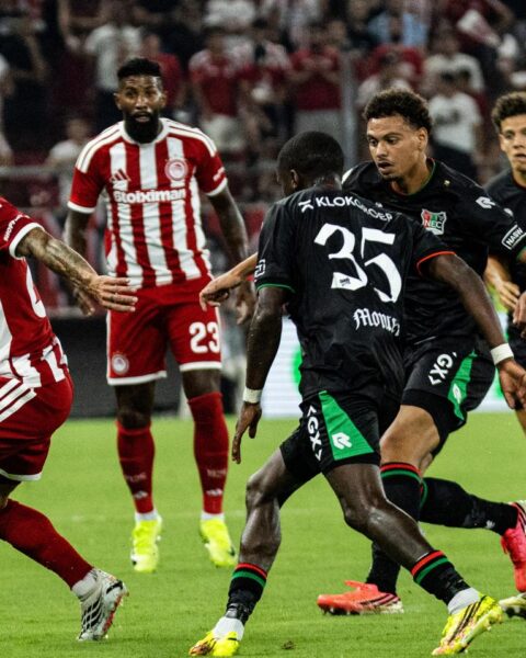 NEC haalt belangrijke 0-0 gelijkspel bij Olympiacos in Champions League-kwalificatiewedstrijd