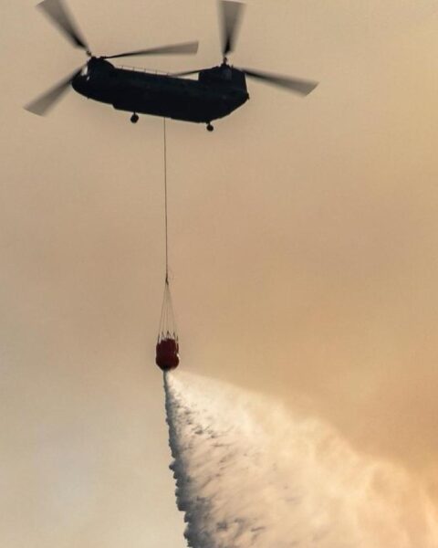 Nederland stuurt 2 Chinook-helikopters om Belgische bosbrand te bestrijden