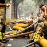 Wisselende winden en onweer: spanning voor brandweerlieden bij Limburgse natuurbrand
