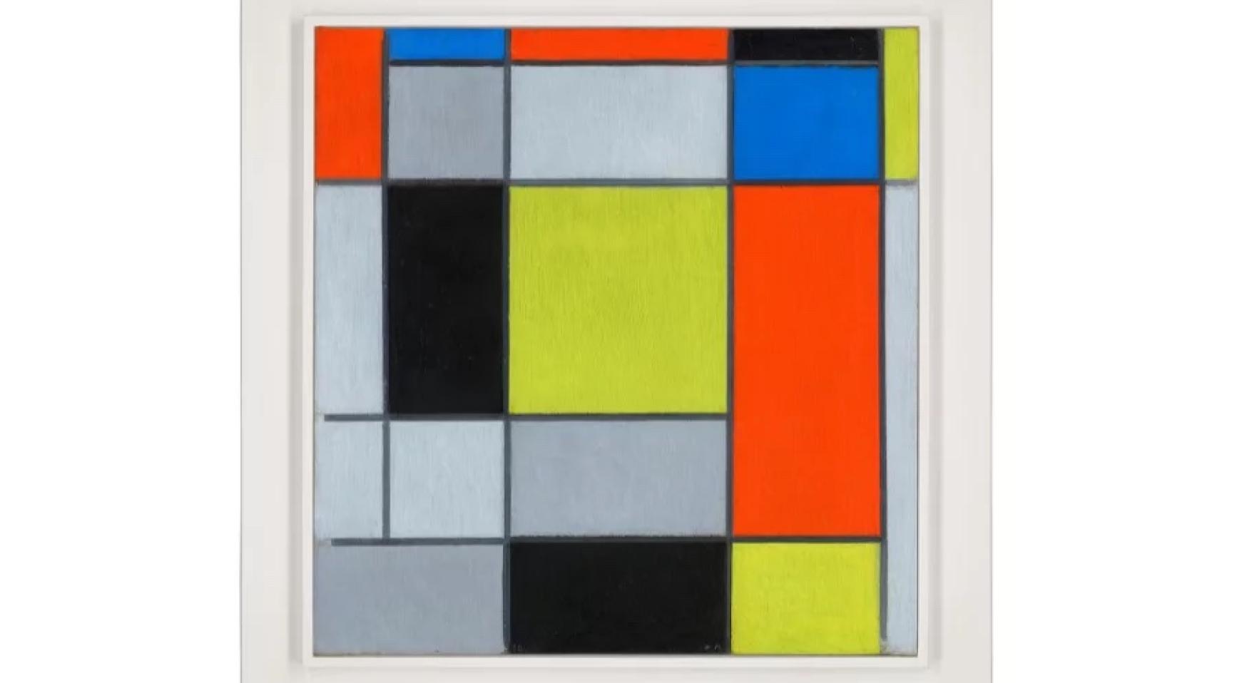 Zeldzaam schilderij van Mondrian wordt voor het eerst geveild, geschat op maximaal €35 miljoen