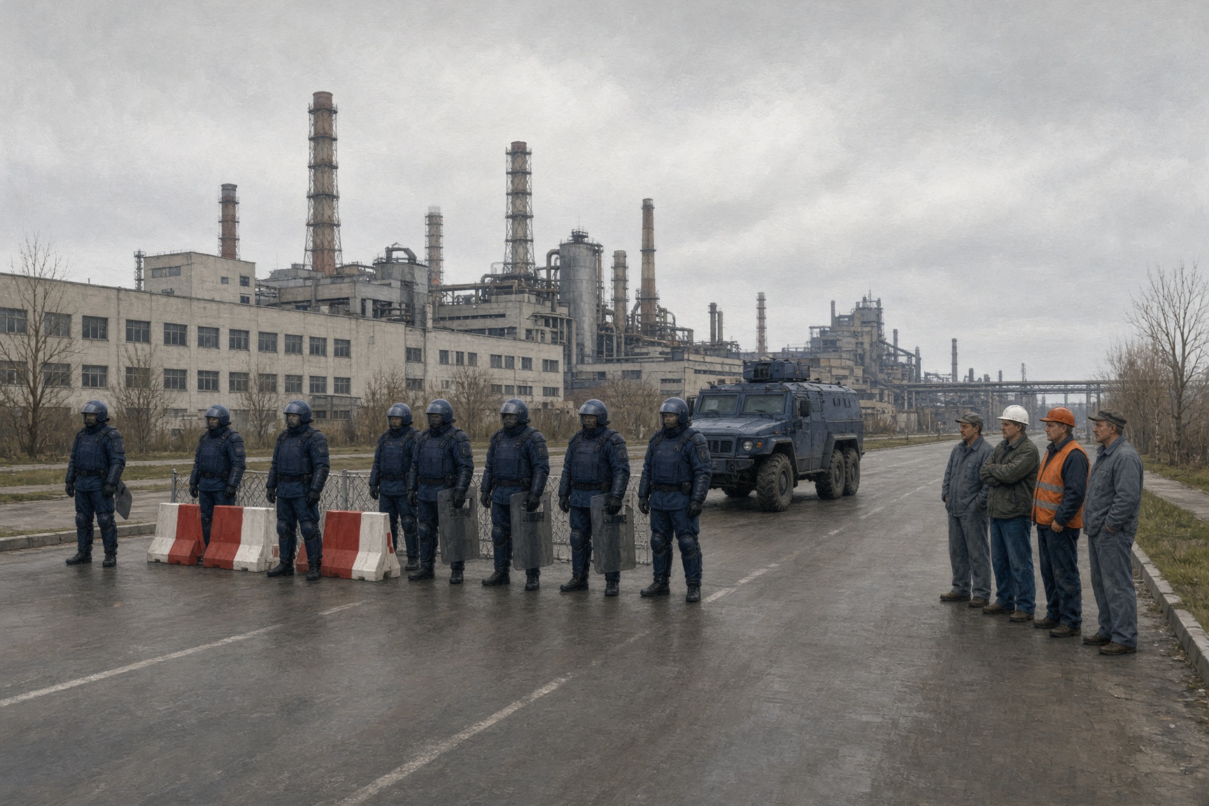Wit-Russische veiligheidsdiensten oefenen op het neerslaan van protesten