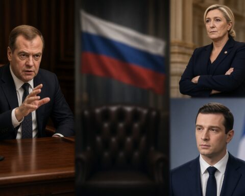 Medvedev noemt Franse RN ‘russofobe’ na kritiek op Russische inbeheername van activa