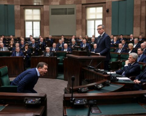 PiS-Kamerlid bootst tijdens Sejm-debat blaffend geluid na