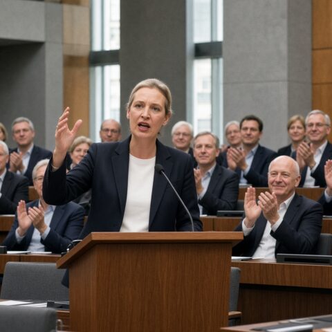 Alice Weidel wil goede betrekkingen met Rusland herstellen