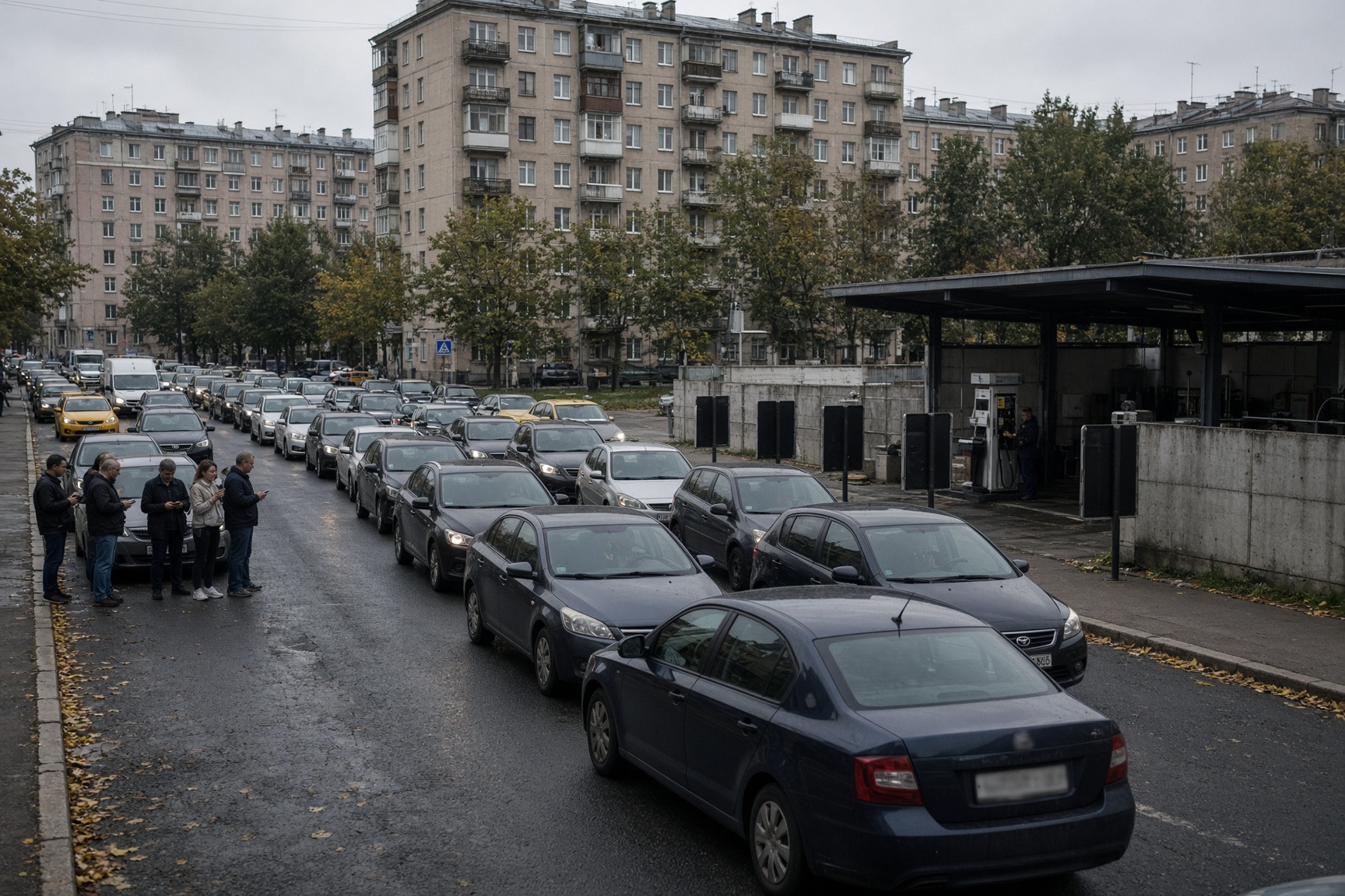 Brandstoftekort legt benzinevoorziening van Sint-Petersburg grotendeels lam